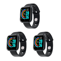3 x Y68 Smart klokke